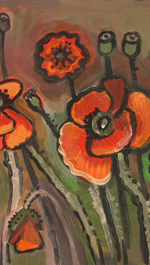 Poppies by Marina Gorkaeva