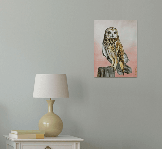 Second owl from the collection "Watercolor birds"