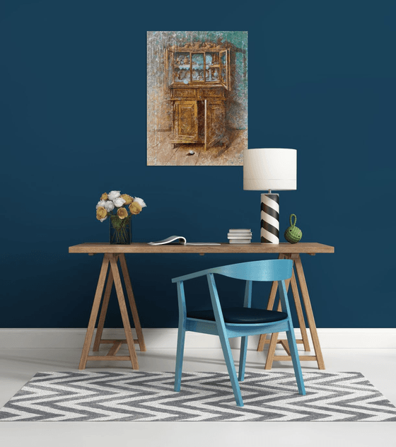 Wooden rustic cabinet