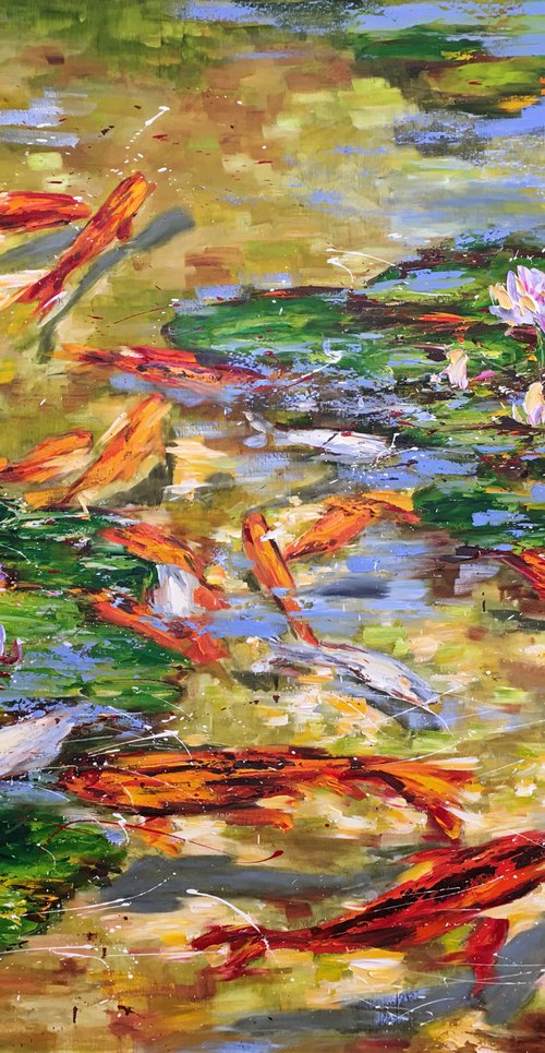 L'étang sous le soleil d'été by Diana Malivani