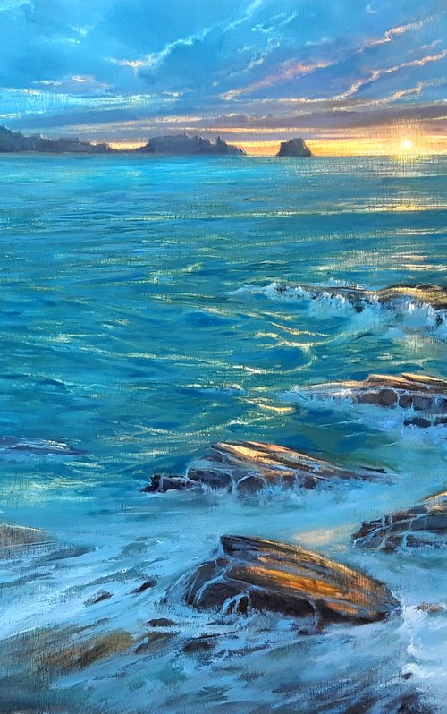SUNSET SEA XII. by Rafael Carrascal