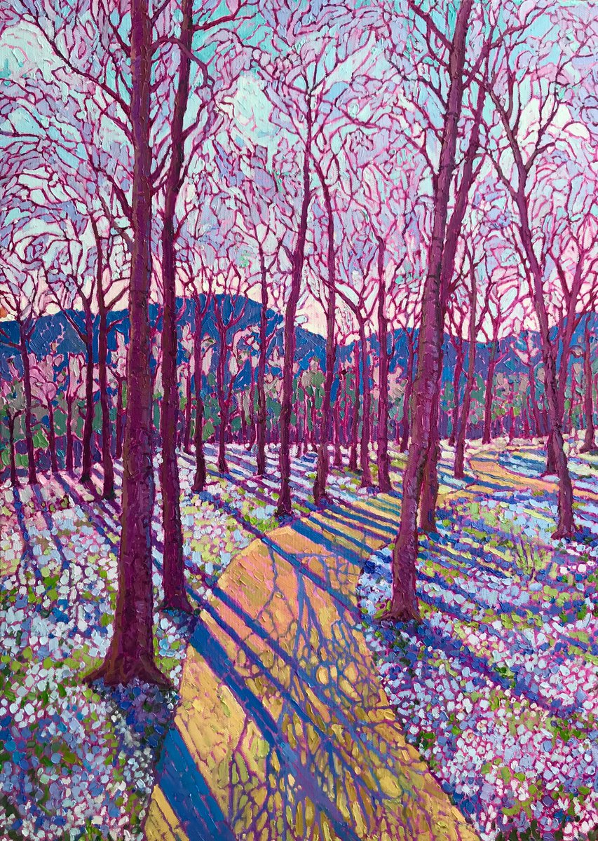 Crocus Path By Natalia Bessmertnova, 20 X 28, Artwork For Sale On Artfinder