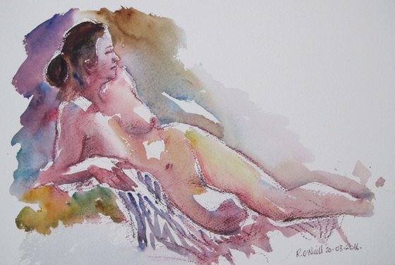 reclining female nude