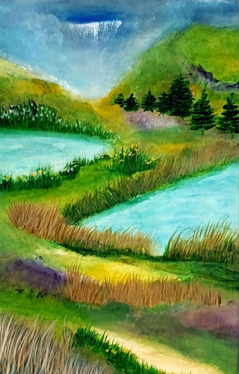  The Meadows By Shabs Beigh, 15 X 18, Artwork For Sale On Artfinder