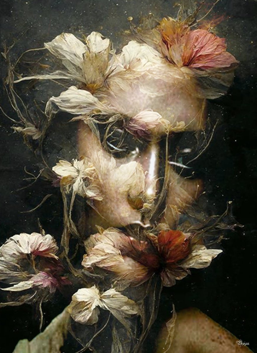 Illustrative Portrait Photograph By Bojan Jevtic, 31 X 43, Love And Longing, Original Artwork