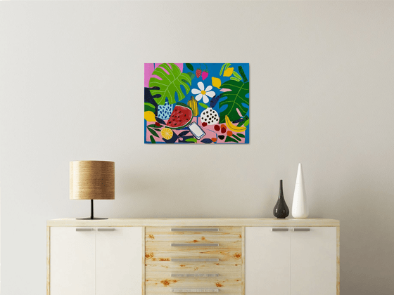 Tropical Still Life Collage