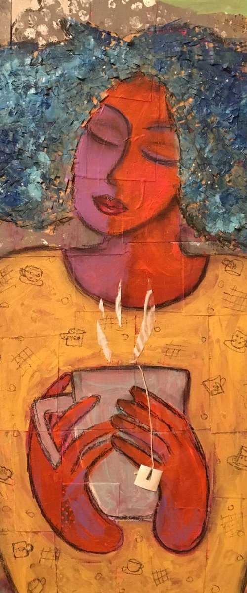 Cold day, hot tea by Anya Getter
