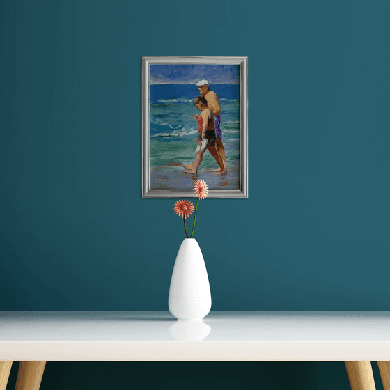 Couple on the beach.
