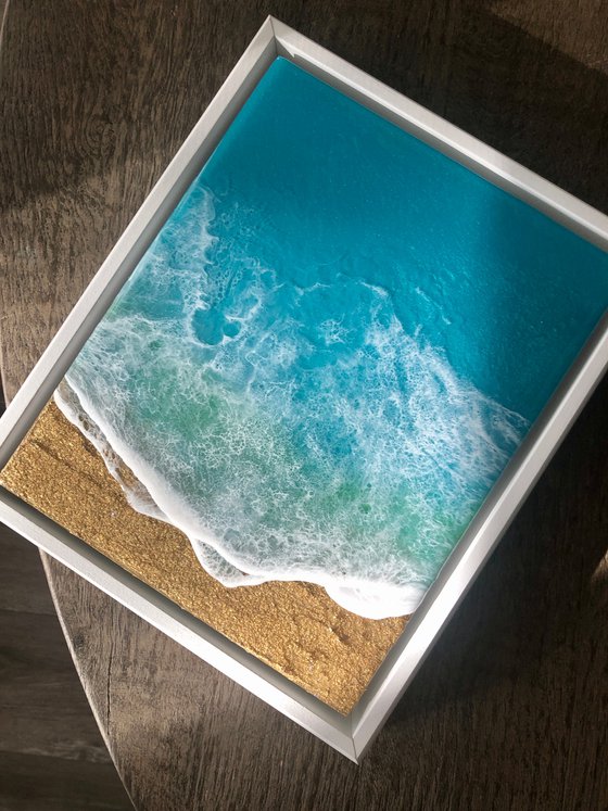 Teal Waves - Ocean, beach, sun