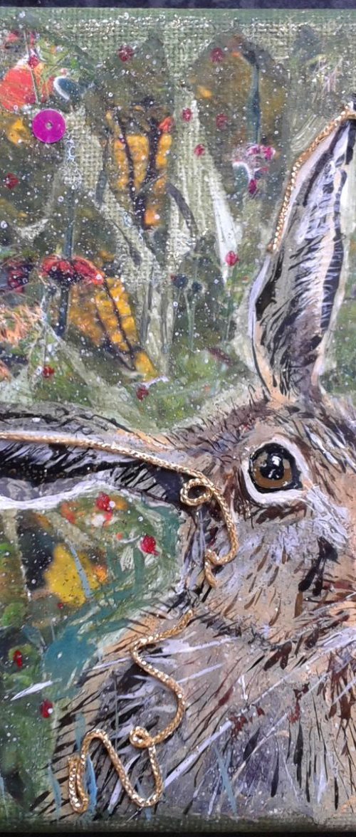 Hare in summer by Fiona Plaisted