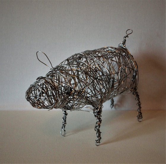 Silver wire Percy Pig