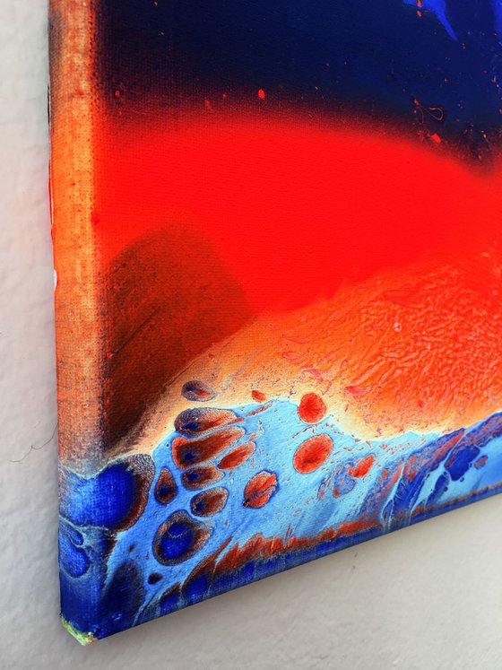 "Razzle Dazzle" - FREE USA SHIPPING - Original Abstract PMS Acrylic Painting - 16 x 20 inches