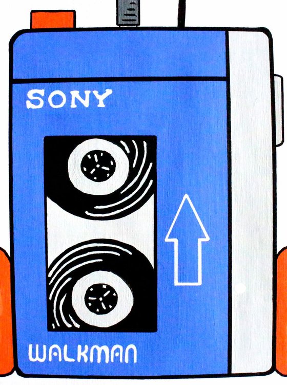 Sony TPS-L2 Walkman - Retro Pop Art Painting On Unframed A4 Paper