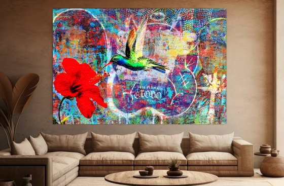 Street Art Hummingbird