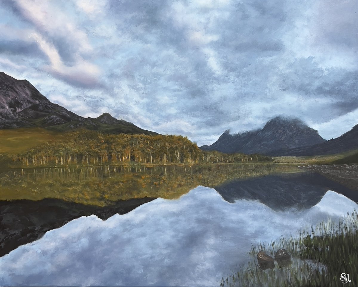 Photorealistic Oil Painting , Liathach, Glen Torridon By Simona Nedeva, 41 X 30, Artwork For Sale On Artfinder