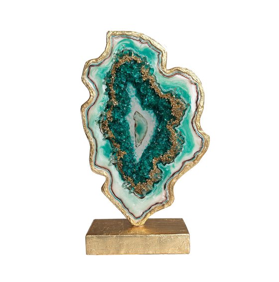 Turquoise Floating agate.