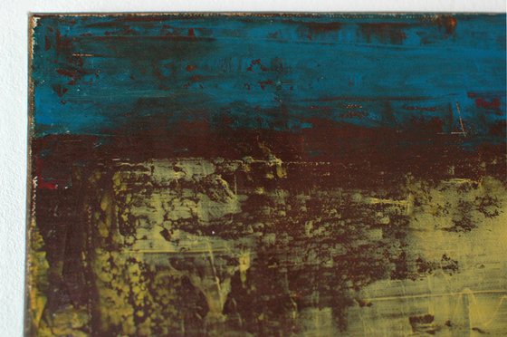 "Unknown Space". Cold wax.