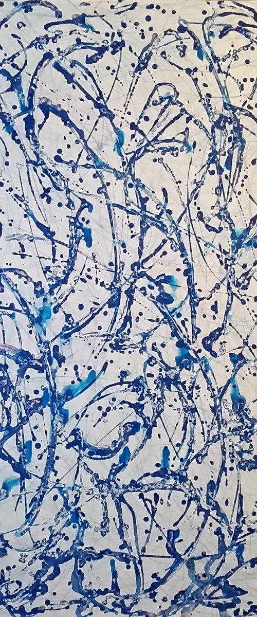 Energetic Fluids of Blue by Salana Art / Svetlana Samovarova