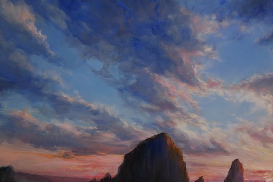 "Sunset on the Coast"