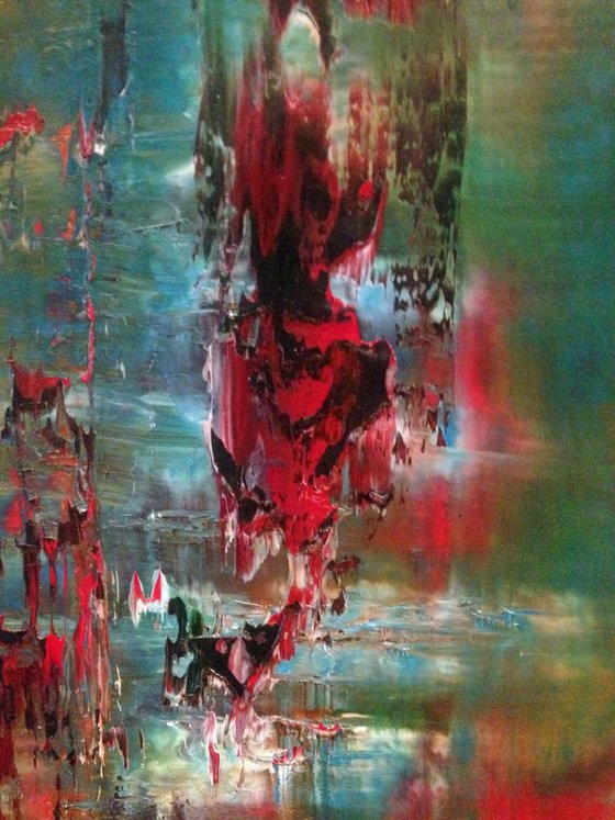 Original abstract painting - Rust viii