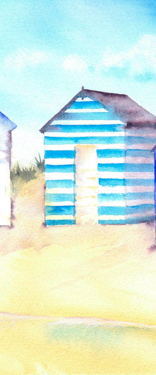 Beach Hut by Anjana Cawdell