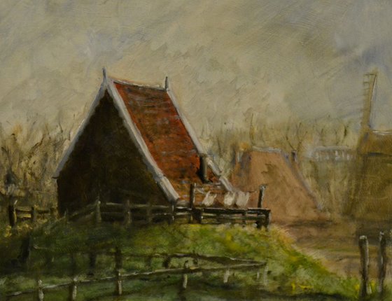 fisherman's house of the island Marken (Holland)