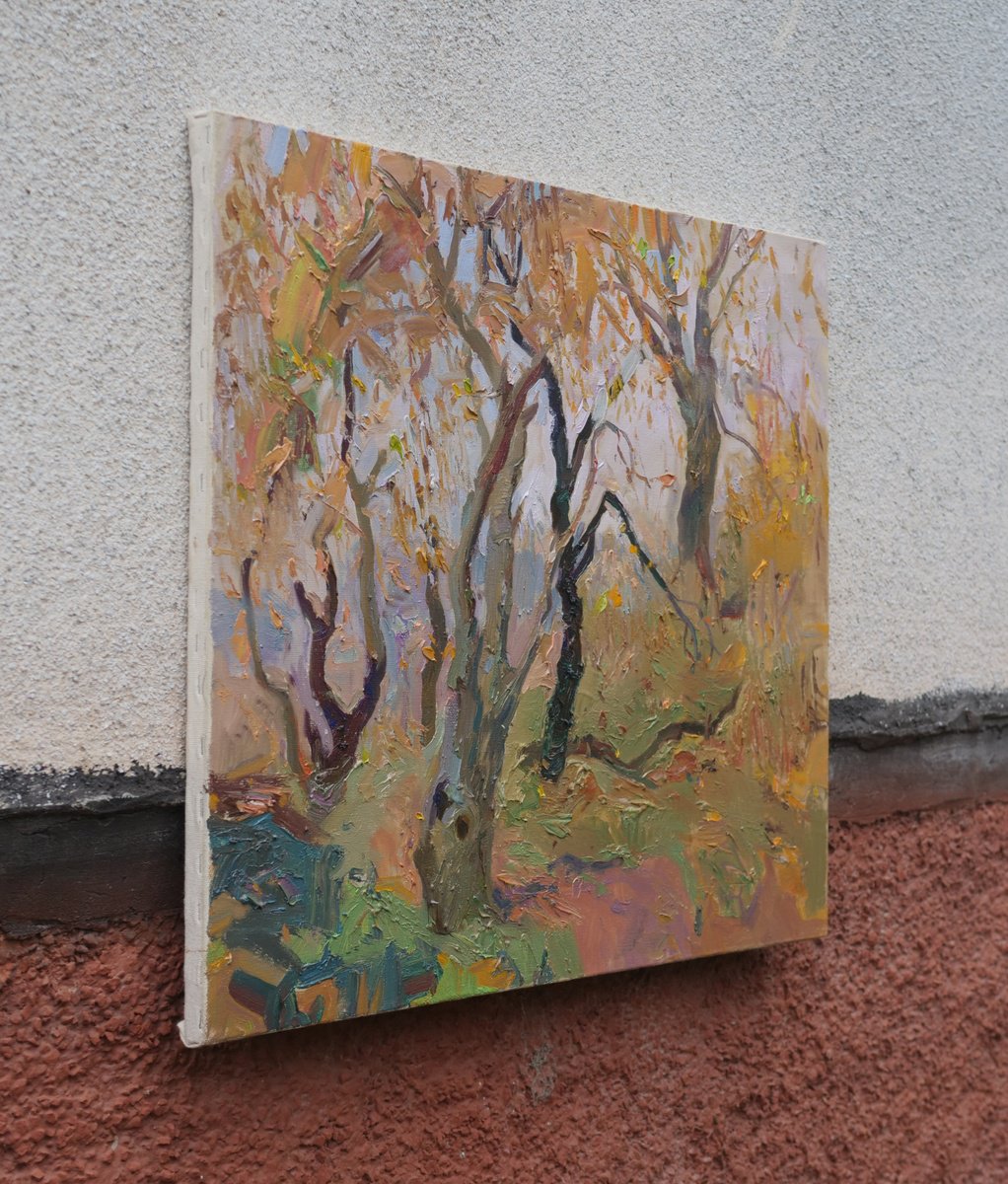Victor Onyshchenko | Original Oil Painting | Autumn Trees | 70 X 60Cm | Artwork For Sale On Artfinder