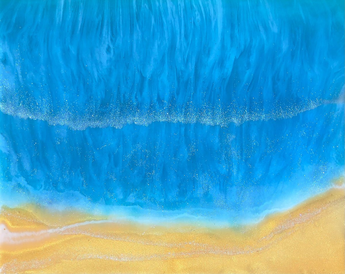 Radiant Waves: Phosphorescent Dusk by Tiffani Buteau