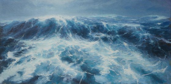 The Sea - IV, 75x150cm (30x59in)