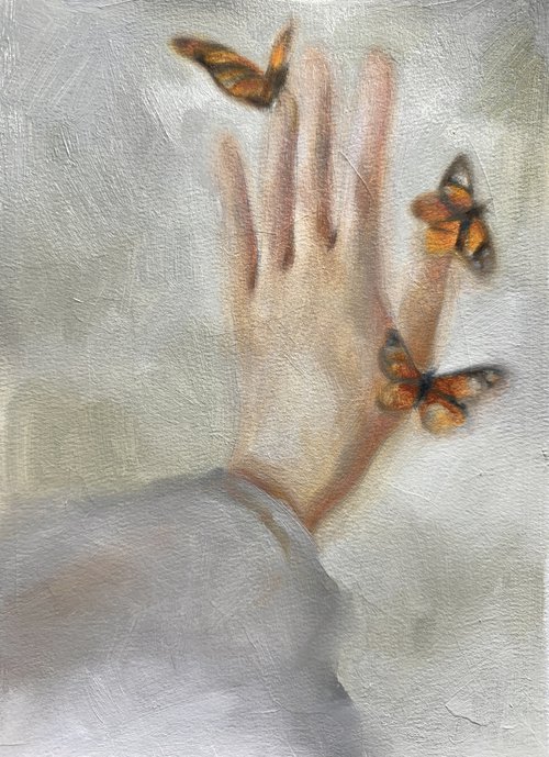 “Butterflies” , 21х29 cm (2024) by Alisa Diakova