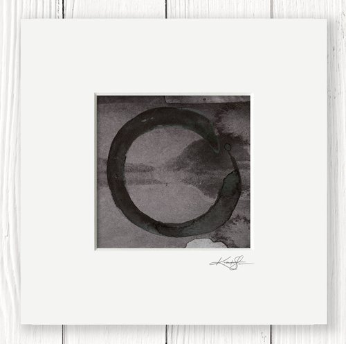 Enso Zen Circle 13 - Enso Abstract painting by Kathy Morton Stanion by Kathy Morton Stanion