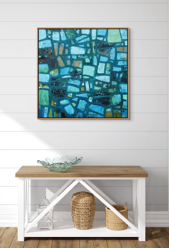 Abstract in Midnight Blue