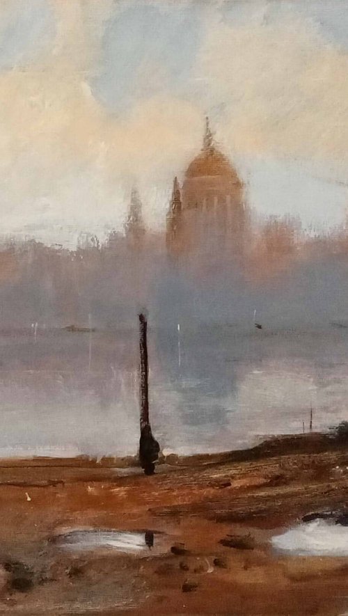 Misty Start London's Thames 2 by Alan Harris