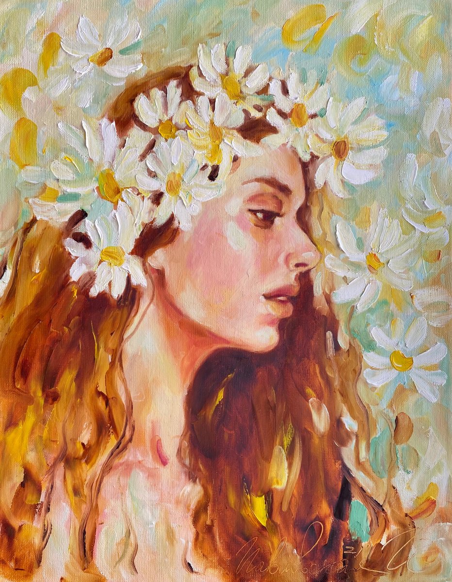 Daisies in the heart by Isolde Pavlovskaya