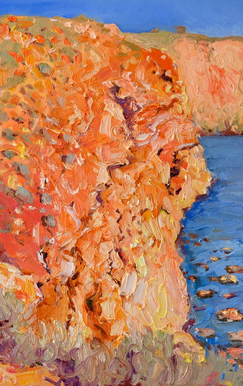 Red Cliffs and the Ocean by Suren Nersisyan