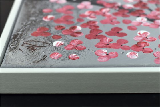 Friends - Abstract - Acrylic Painting - Framed Painting - Wall Art - Flower Painting - Ready to Hang