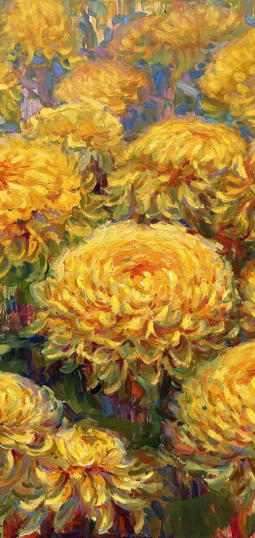 "Bouquet of yellow flowers" by Evgeny Chernyakovsky