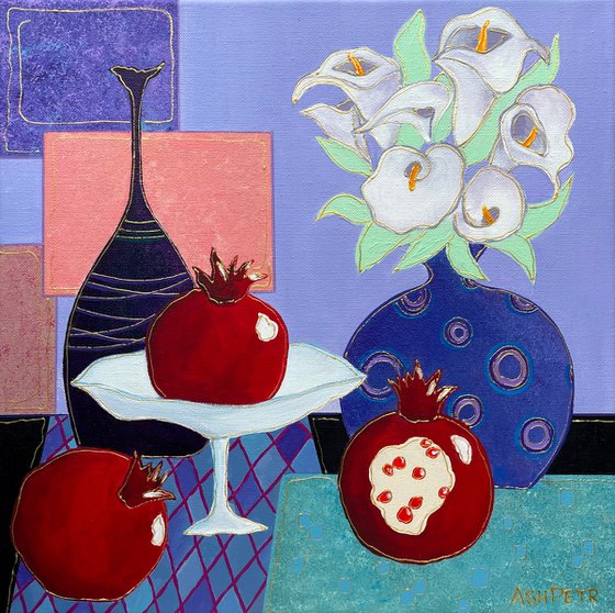 Still life with pomegranate