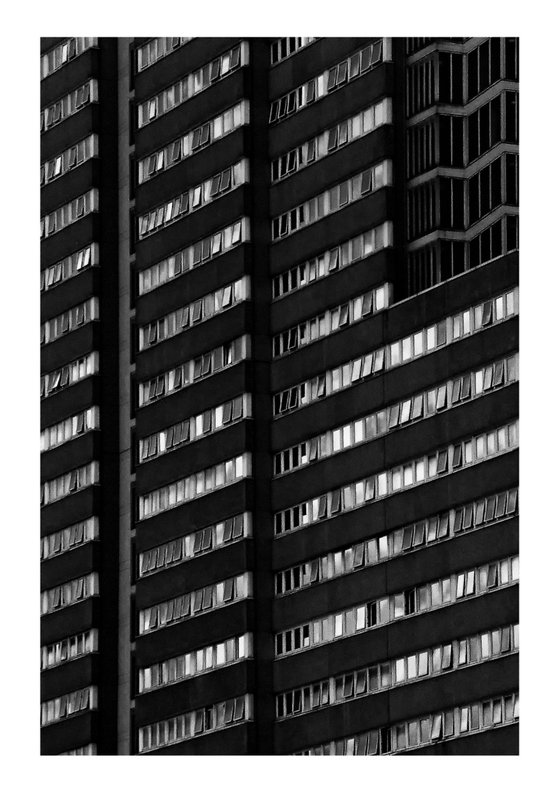 Inner City Tower Block. Black and White Limited Edition 1/50 15x10 inch Photographic Print
