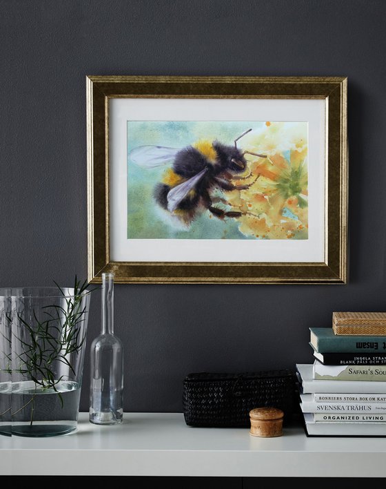 Blossom Buzz: A Bumblebee's Delight - Summer Bumble bee