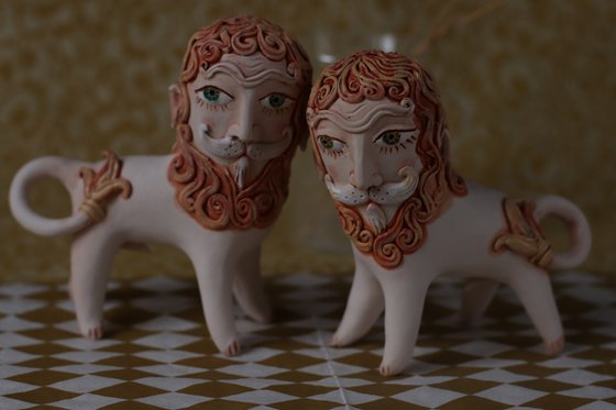 Pair of guardian Lions.