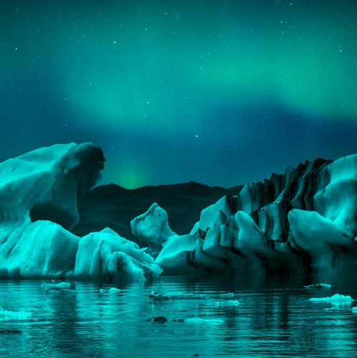 Iceberg Aurora by Paul Nash