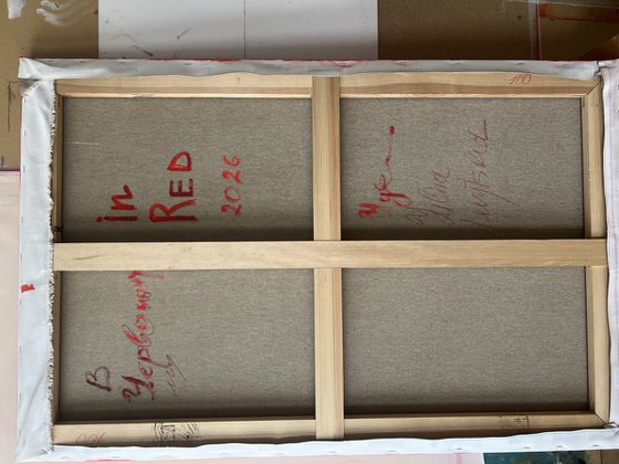 In red