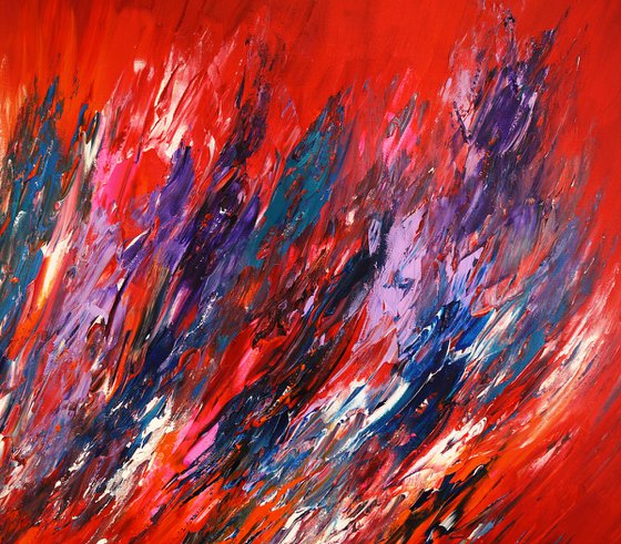 Red Energy Abstraction  XXL 1