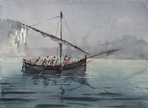 Silence at sea by Goran Žigolić Watercolors