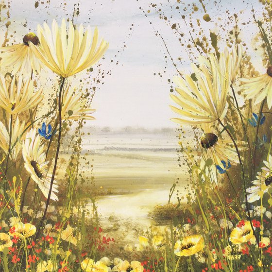 Buttercups and Daisies Landscape