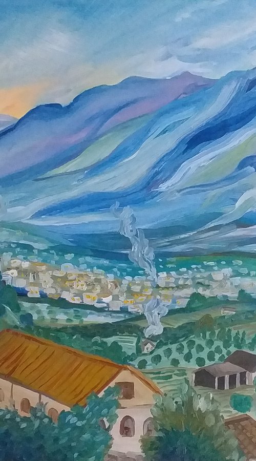 Alhaurín el grande vista from Monteolivos by Kirsty Wain