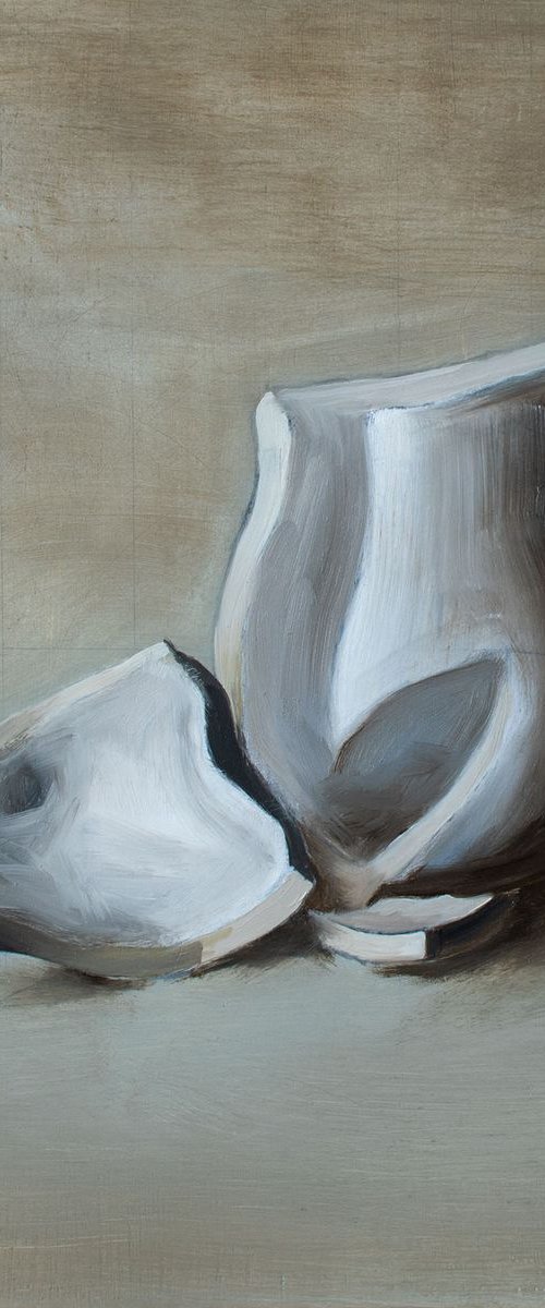 Broken IV (white jug) by David Foster