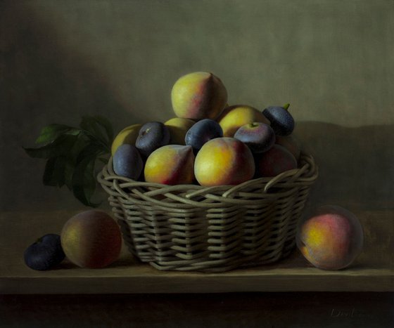 August, 51x61cm(20x24inch), oil on linen 2017, classic original still life