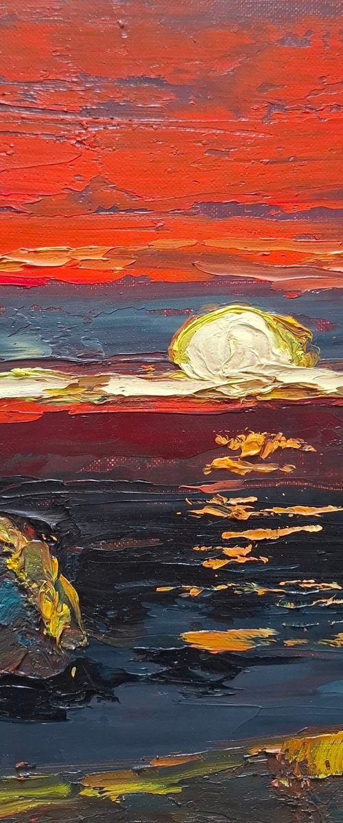 Oil painting Sunset by Olena Kolotova